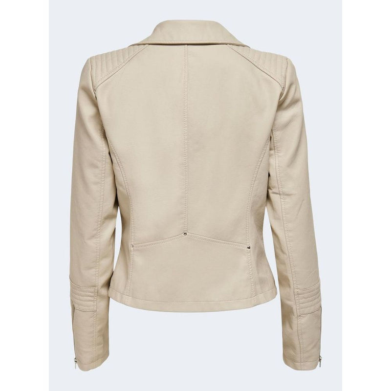 Beige Viscose Jackets & Coat Only