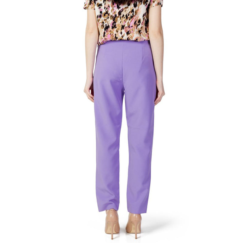 Purple Polyester Jeans & Pant Only