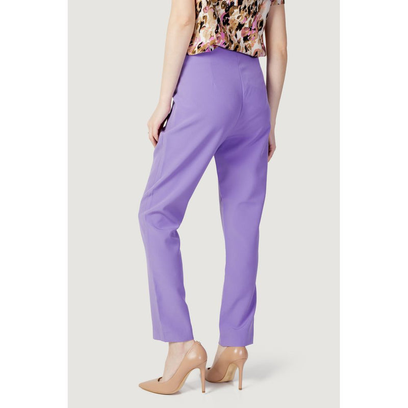 Purple Polyester Jeans & Pant Only