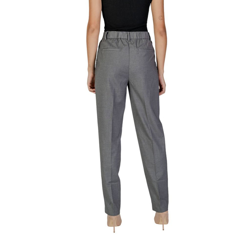 Gray Polyester Jeans & Pant Vila Clothes