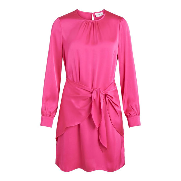 Pink Polyester Dress Vila Clothes