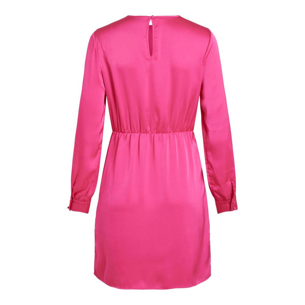 Pink Polyester Dress Vila Clothes