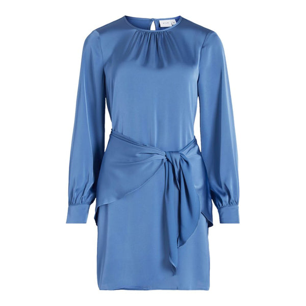 Blue Recycled Polyester Dress Vila Clothes
