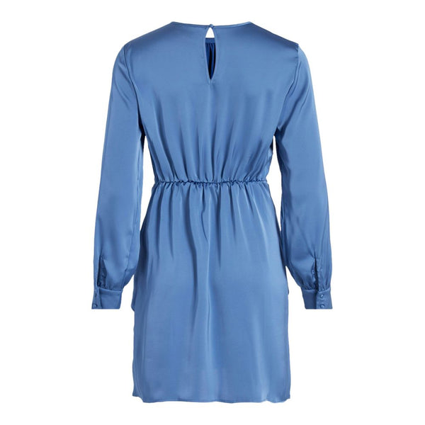 Blue Recycled Polyester Dress Vila Clothes