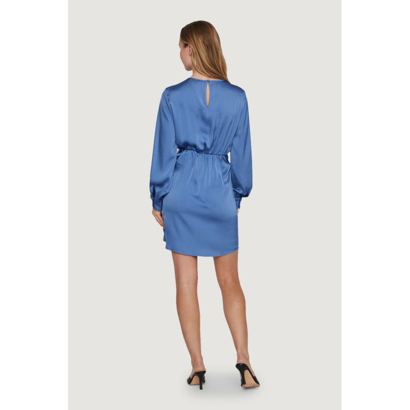 Blue Recycled Polyester Dress Vila Clothes