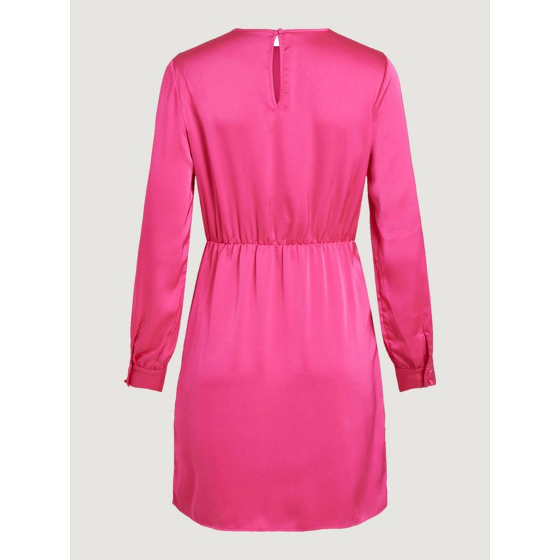 Pink Polyester Dress Vila Clothes