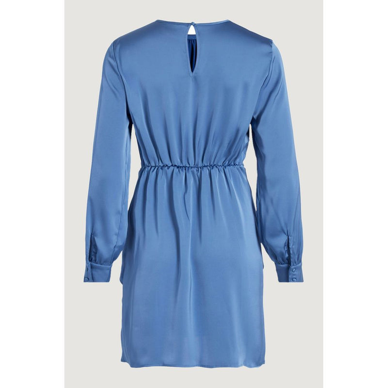 Blue Recycled Polyester Dress Vila Clothes