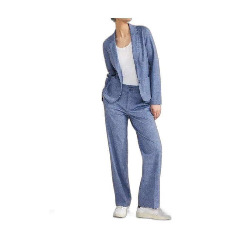 Blue Polyester Suits & Blazer Street One