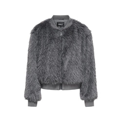 Gray Polyester Jackets & Coat Only