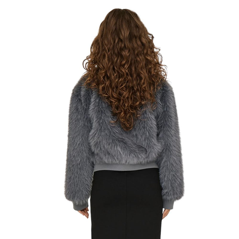 Gray Polyester Jackets & Coat Only
