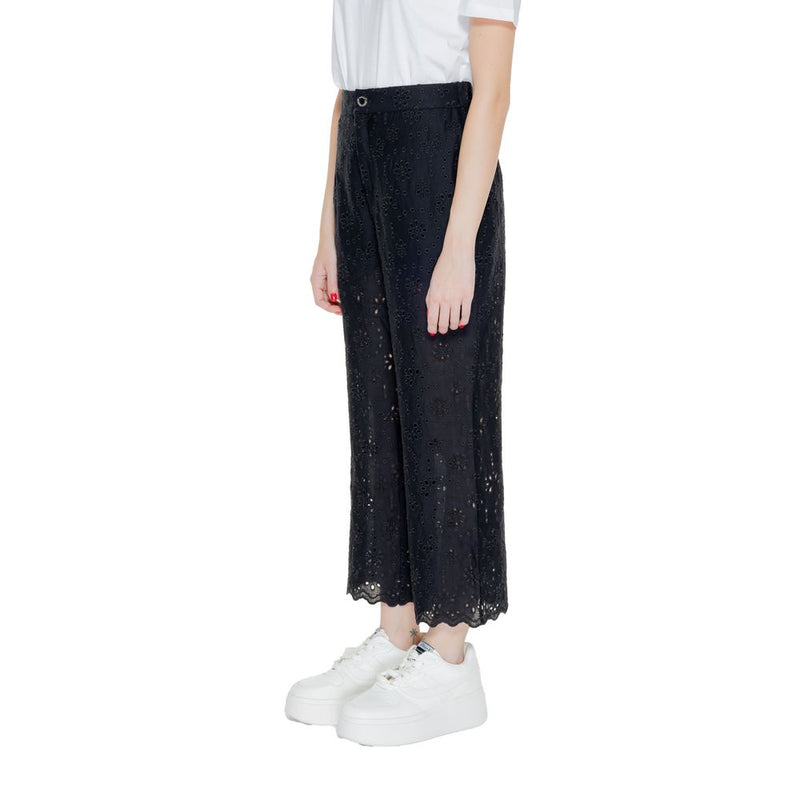 Black Viscose Jeans & Pant Morgan De Toi