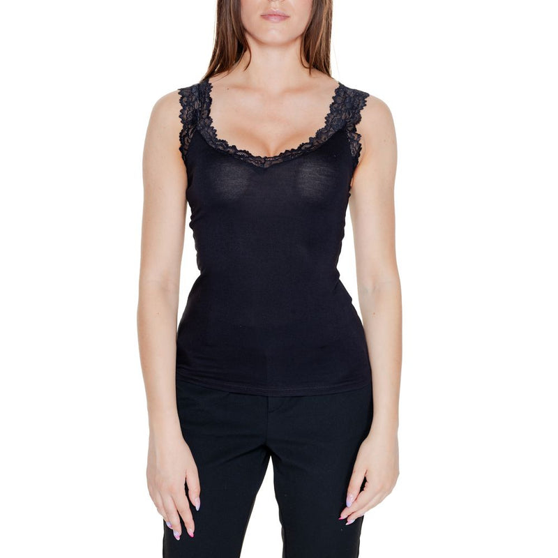 Black Viscose Tops & T-Shirt Vero Moda