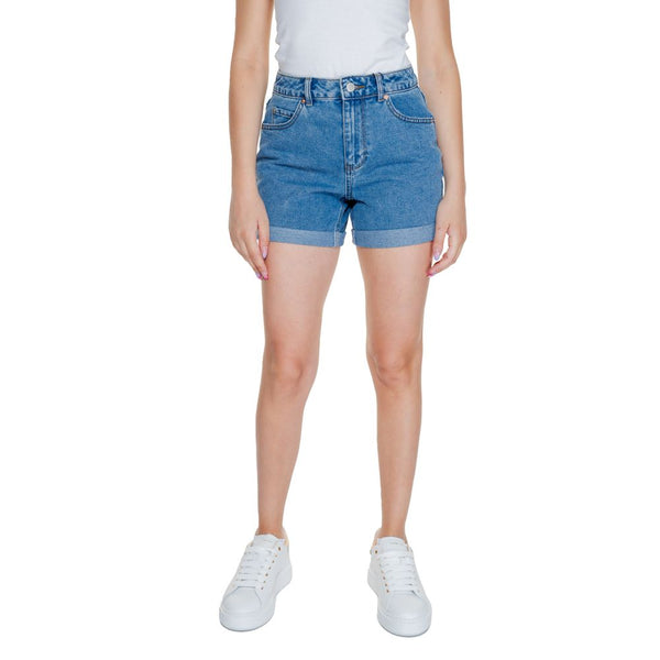 Light Blue Cotton Short Vero Moda