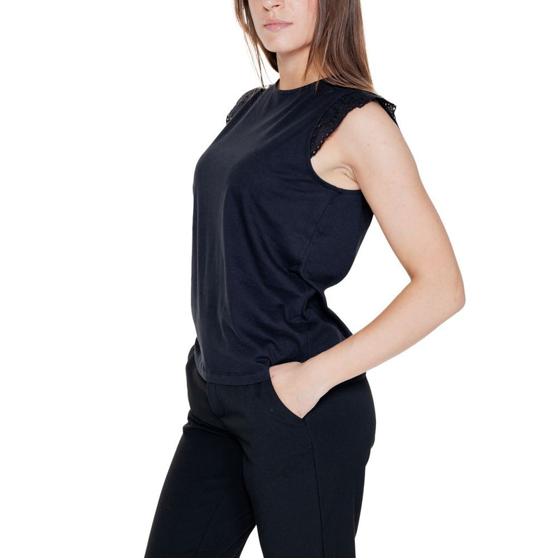 Black Recycled Cotton Tops & T-Shirt Vero Moda