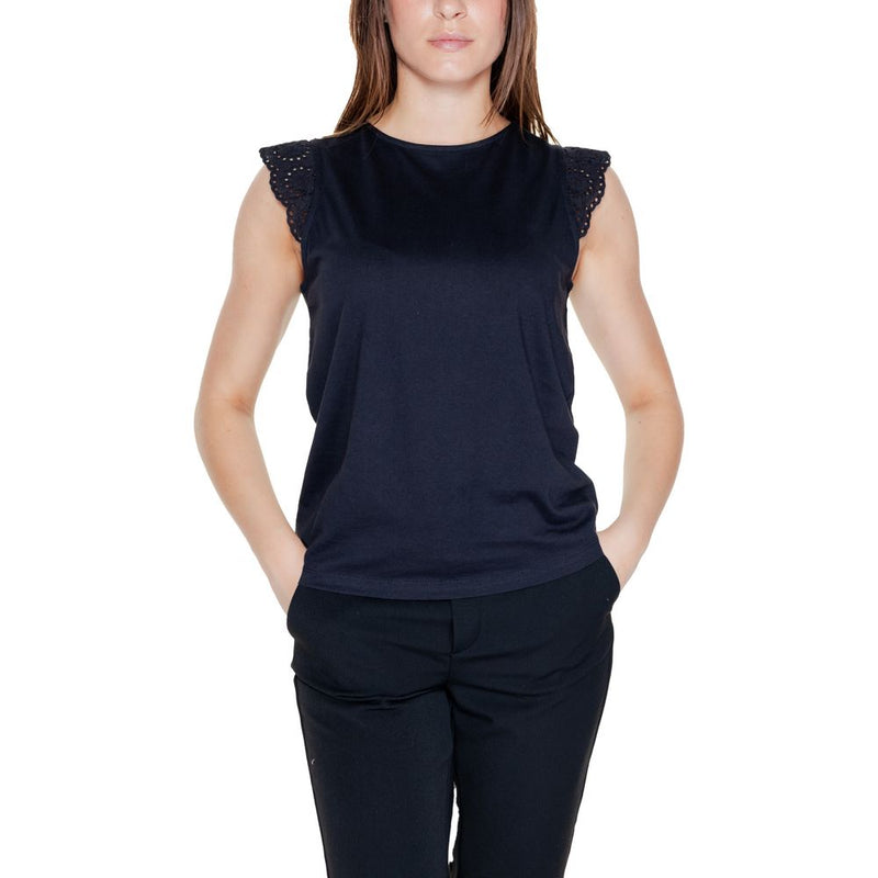 Black Recycled Cotton Tops & T-Shirt Vero Moda