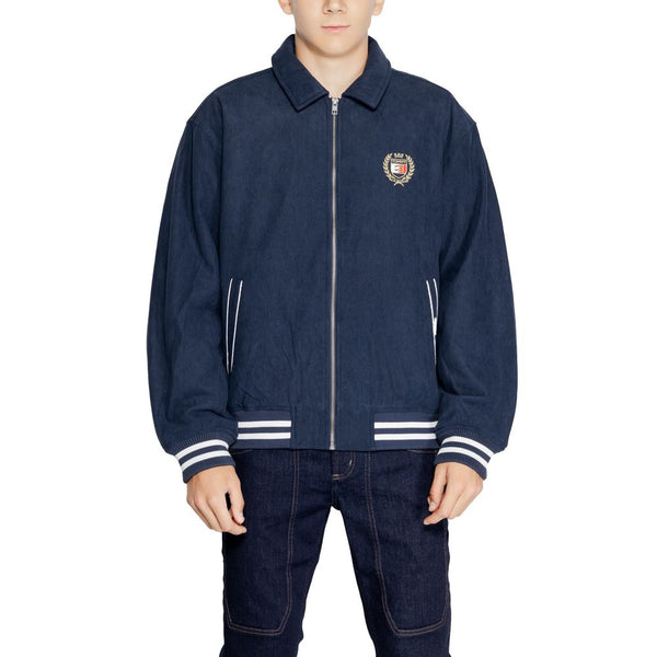 Blue Recycled Polyester Jacket Tommy Hilfiger Jeans
