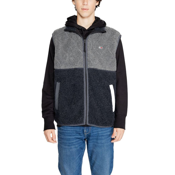 Black Recycled Polyester Jacket Tommy Hilfiger Jeans