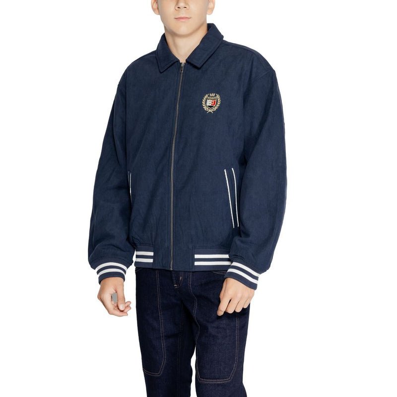 Blue Recycled Polyester Jacket Tommy Hilfiger Jeans