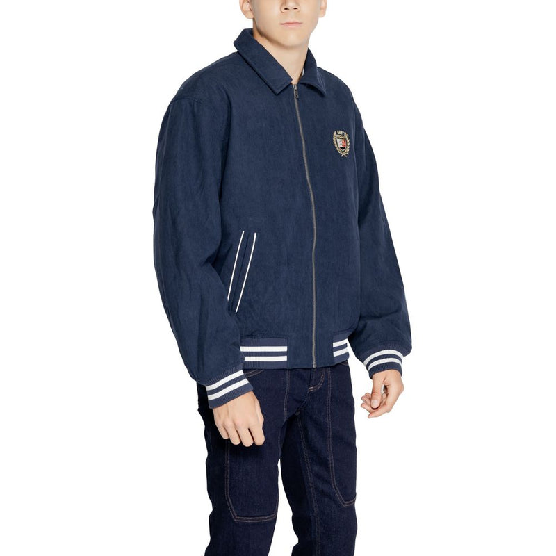 Blue Recycled Polyester Jacket Tommy Hilfiger Jeans