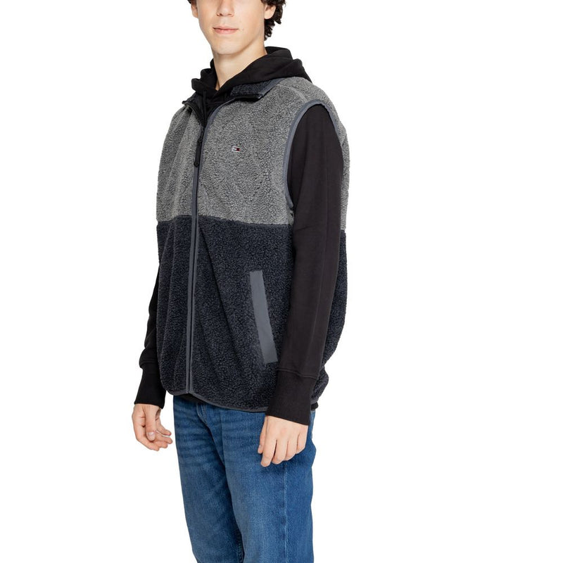 Black Recycled Polyester Jacket Tommy Hilfiger Jeans