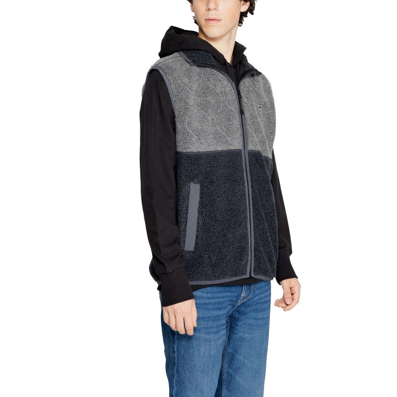Black Recycled Polyester Jacket Tommy Hilfiger Jeans