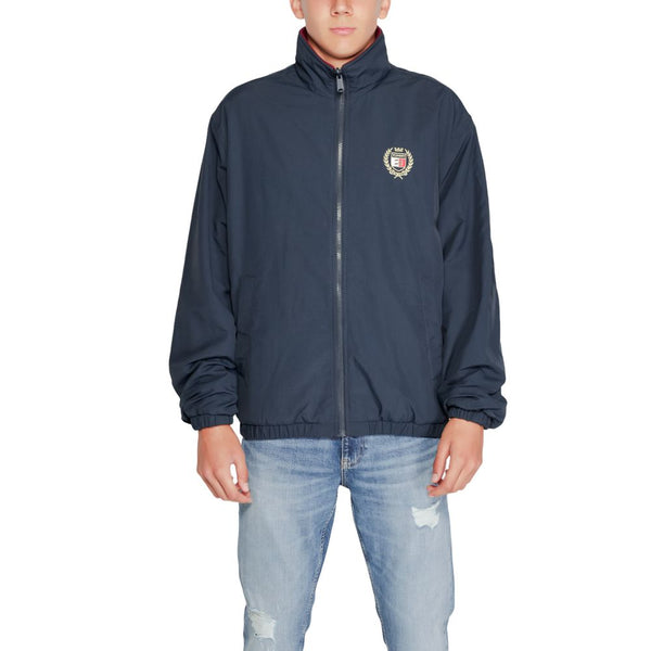 Blue Recycled Polyester Jacket Tommy Hilfiger Jeans