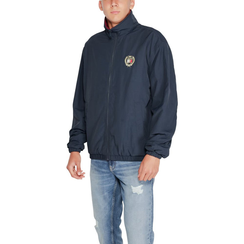 Blue Recycled Polyester Jacket Tommy Hilfiger Jeans