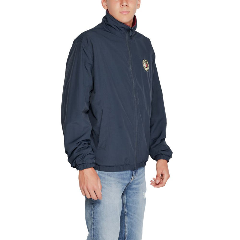 Blue Recycled Polyester Jacket Tommy Hilfiger Jeans