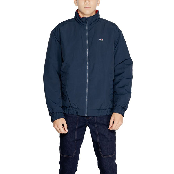 Blue Polyamide Jacket Tommy Hilfiger Jeans