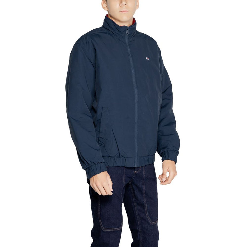 Blue Polyamide Jacket Tommy Hilfiger Jeans