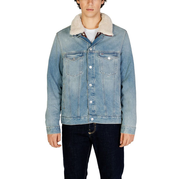 Light Blue Cotton Jacket Tommy Hilfiger Jeans