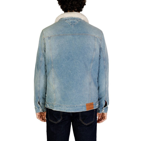 Light Blue Cotton Jacket Tommy Hilfiger Jeans