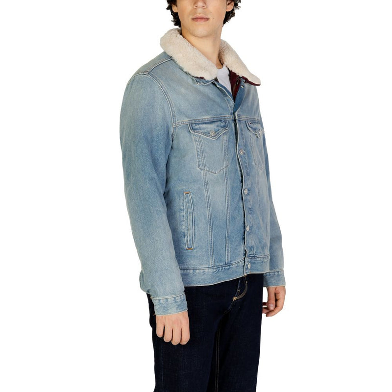 Light Blue Cotton Jacket Tommy Hilfiger Jeans