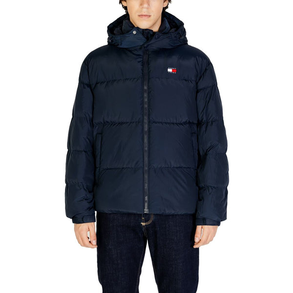 Blue Polyester Polyester Jacket Tommy Hilfiger Jeans