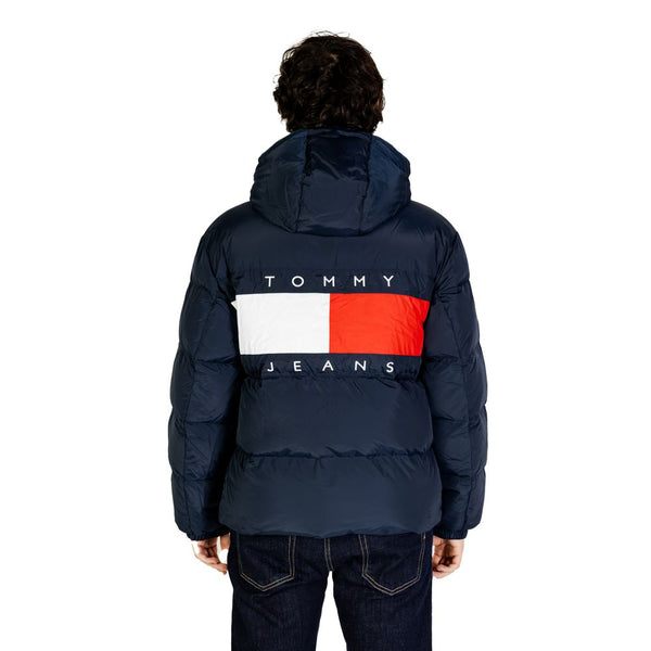 Blue Polyester Polyester Jacket Tommy Hilfiger Jeans