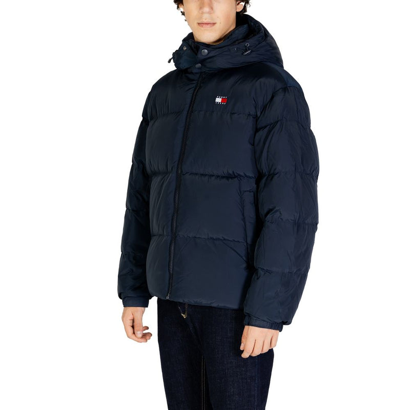 Blue Polyester Polyester Jacket Tommy Hilfiger Jeans