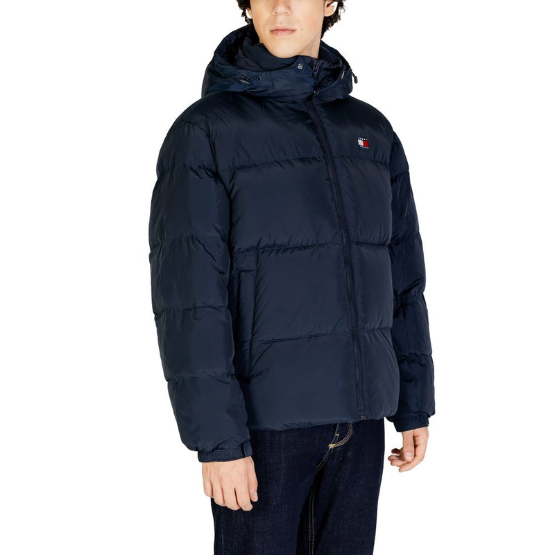 Blue Polyester Polyester Jacket Tommy Hilfiger Jeans