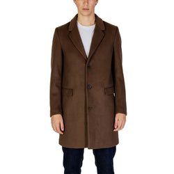 Brown Polyester Jacket Antony Morato