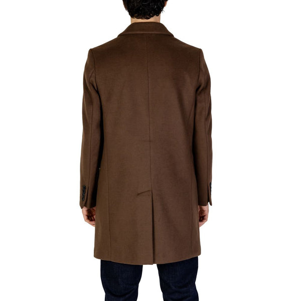 Brown Polyester Jacket Antony Morato