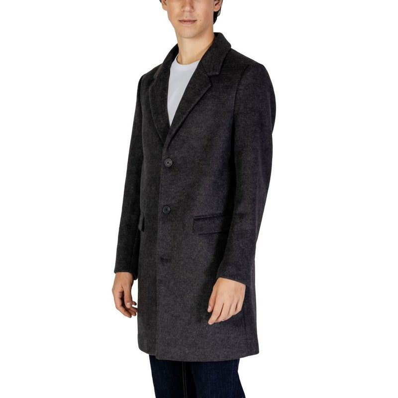 Gray Polyester Jacket Antony Morato