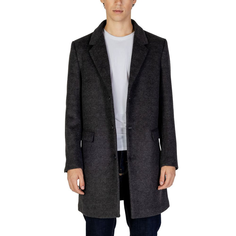 Gray Polyester Jacket Antony Morato