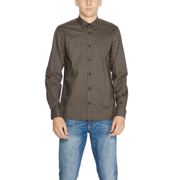 Brown Cotton Shirt Antony Morato