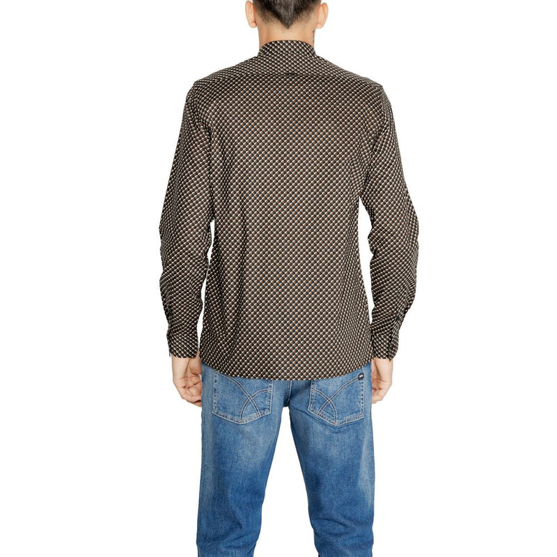 Brown Cotton Shirt Antony Morato