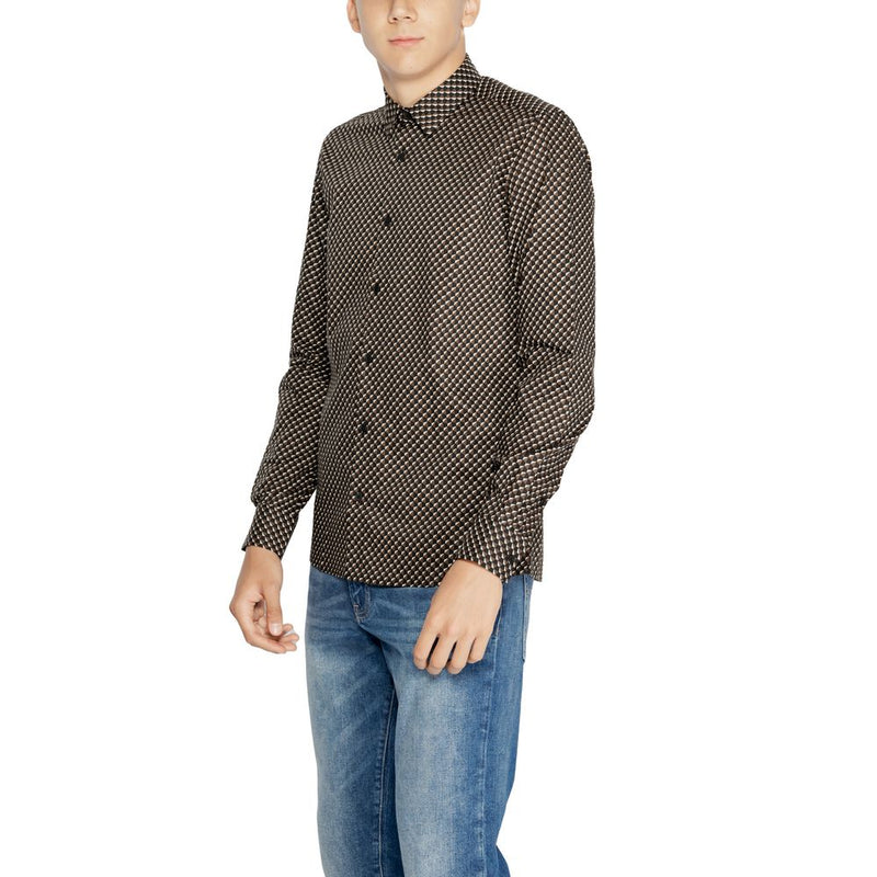 Brown Cotton Shirt Antony Morato