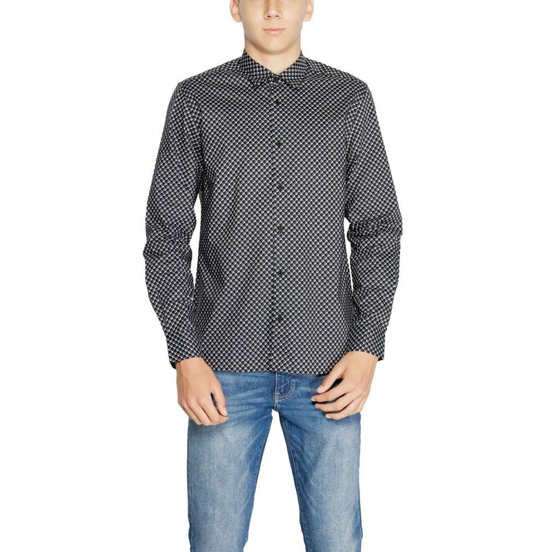 Gray Cotton Shirt Antony Morato