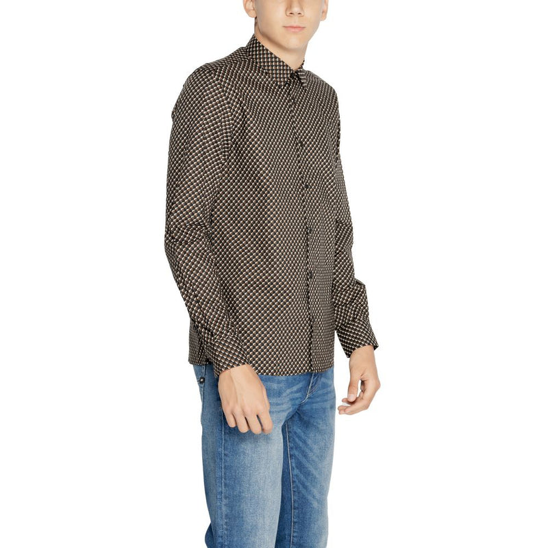 Brown Cotton Shirt Antony Morato