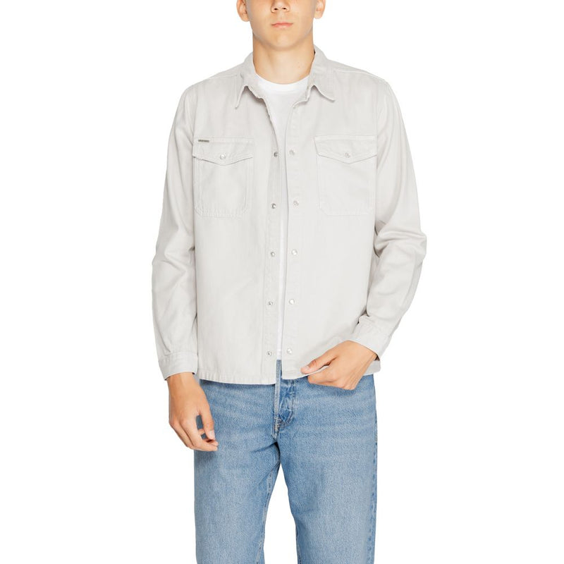 Gray Cotton Shirt Antony Morato