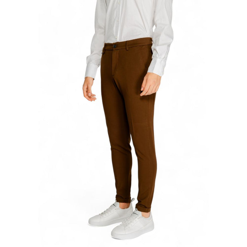 Brown Viscose Jeans & Pant Antony Morato