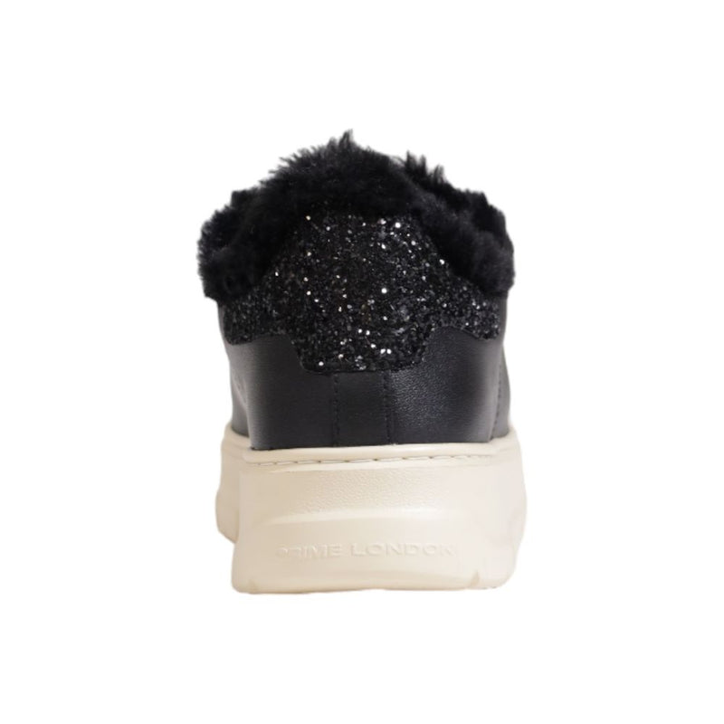 Black Leather Sneaker Crime London
