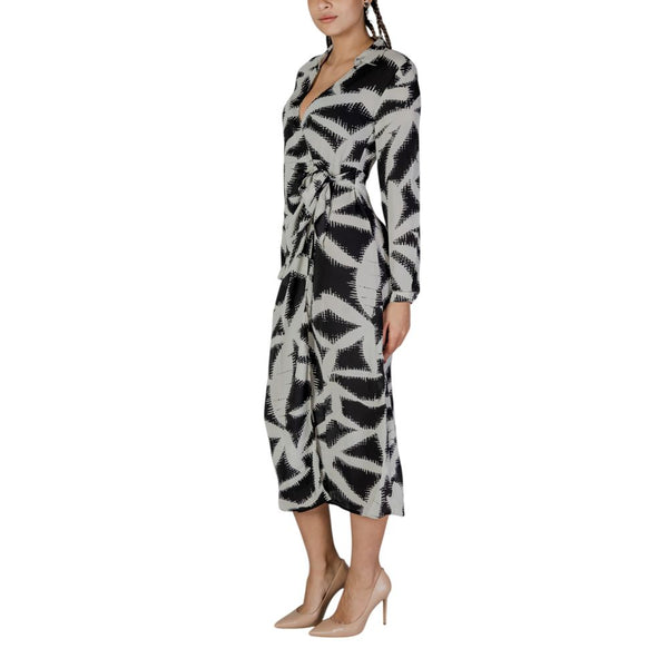 Black Recycled Polyester Long Jacqueline De Yong